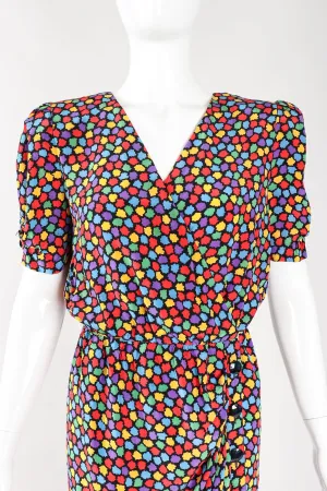 Silk Rainbow Mosaic Dress