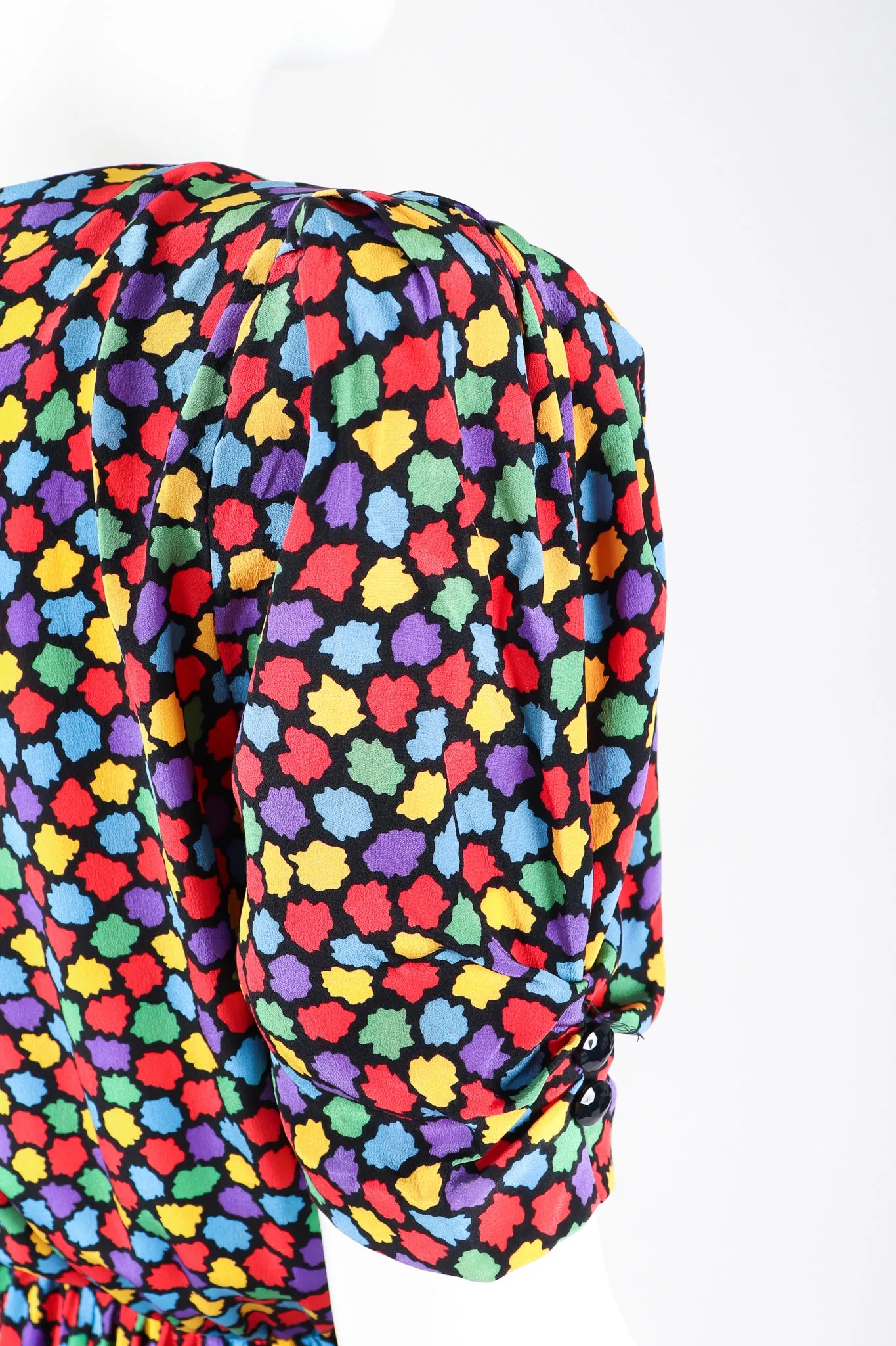 Silk Rainbow Mosaic Dress