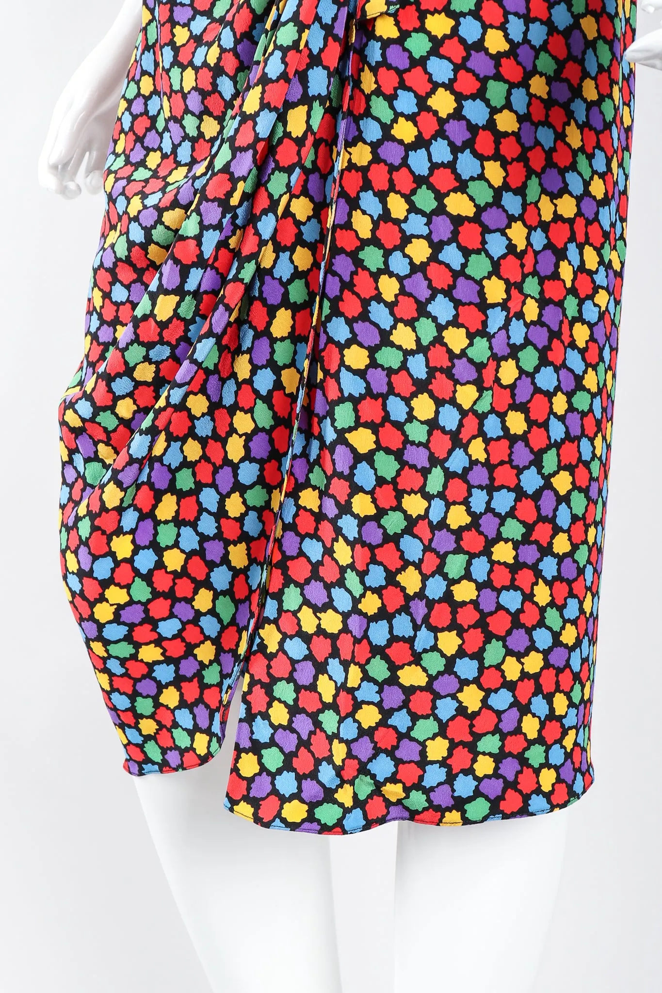 Silk Rainbow Mosaic Dress