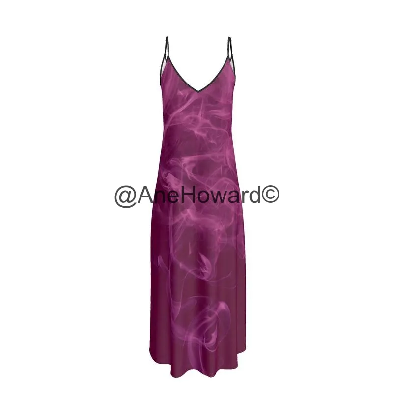 Silk Slip Dress Smoky Pink