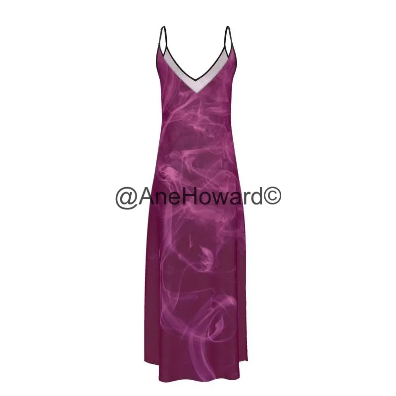 Silk Slip Dress Smoky Pink