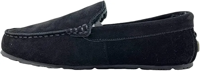 Slipper Mens Faux Slippers Suede Outdoor Lined Clarks Highly functional Exclusive deal Men Warm For Indoor Plush Fur Moccasin Cozy