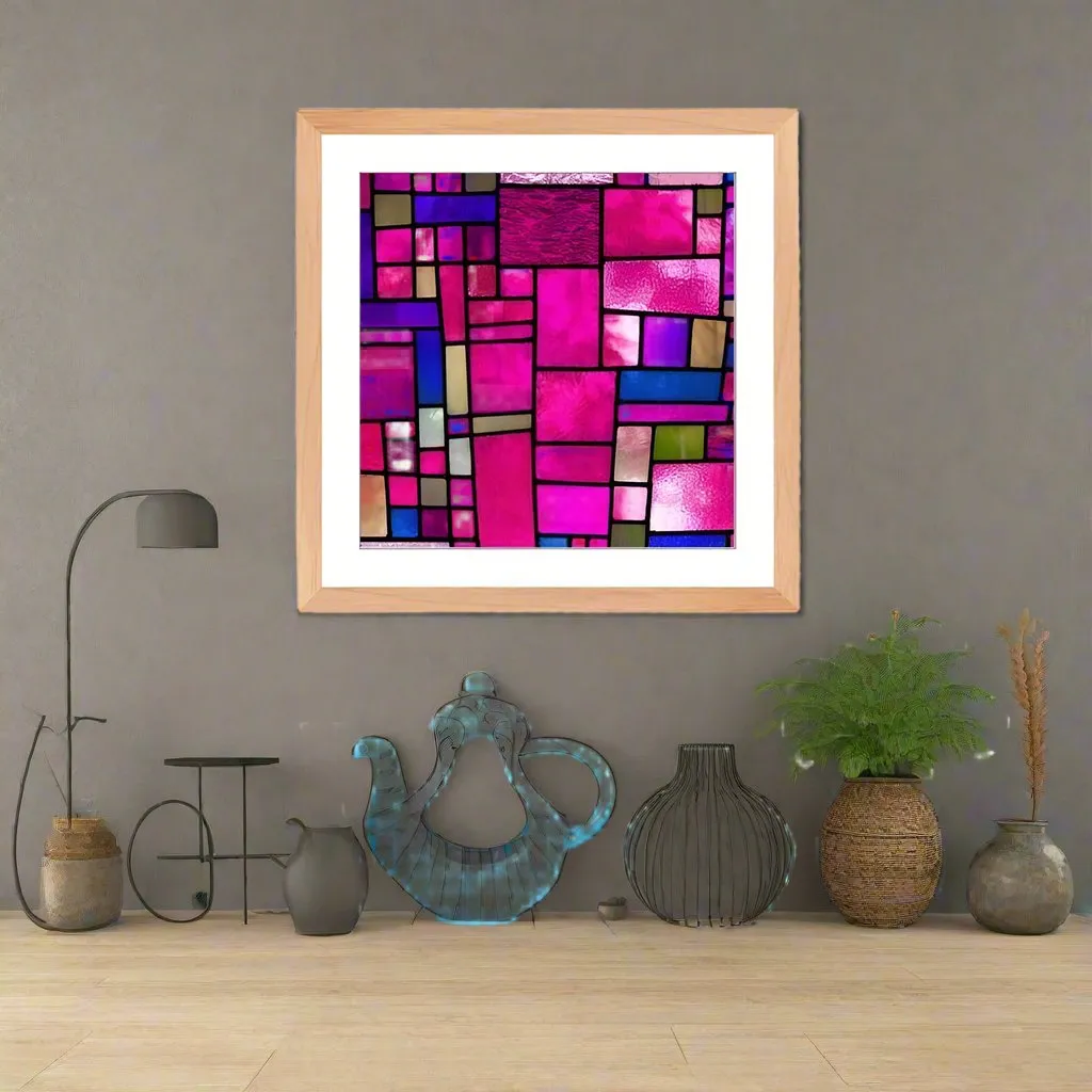 Stained in Pink Framed Print
