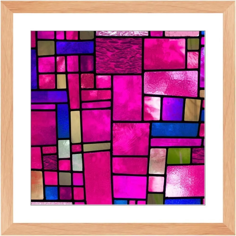 Stained in Pink Framed Print
