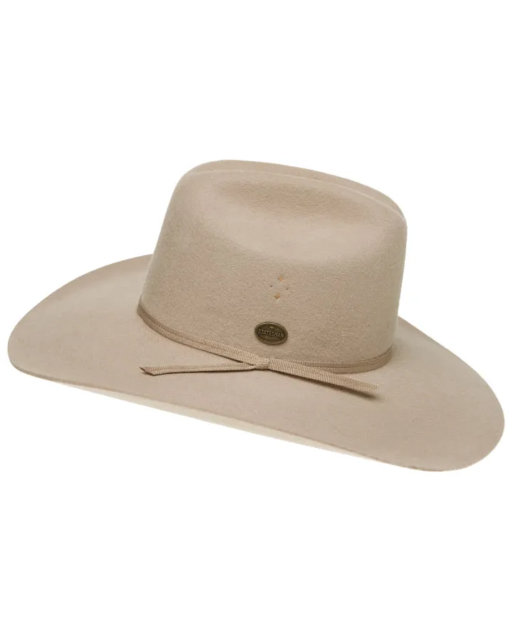 Statesman Serpentine Fur Felt Hat Cream