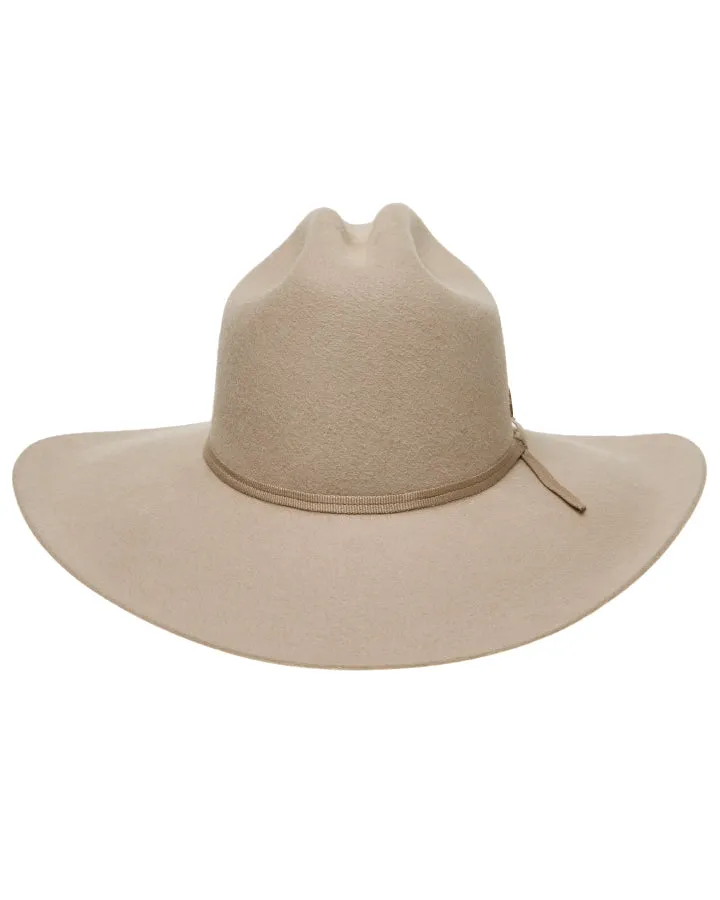 Statesman Serpentine Fur Felt Hat Cream