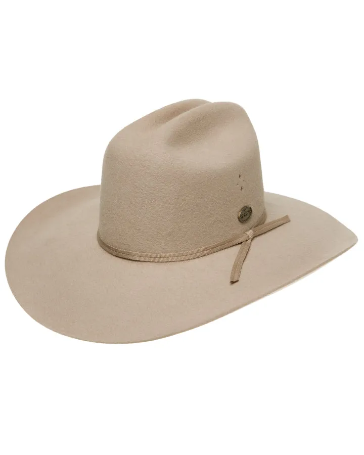 Statesman Serpentine Fur Felt Hat Cream