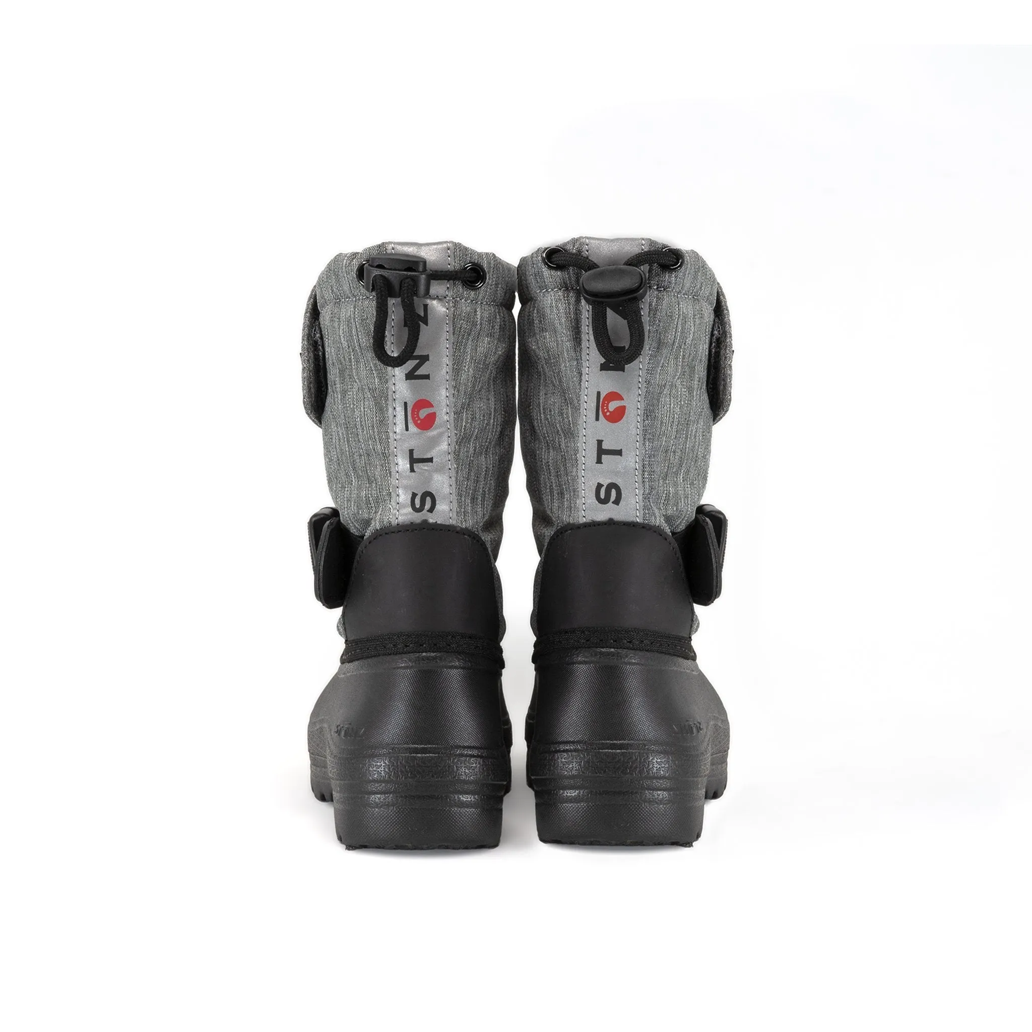 Stonz Trek Kid Snow Boots - Heather Grey (Buckle)