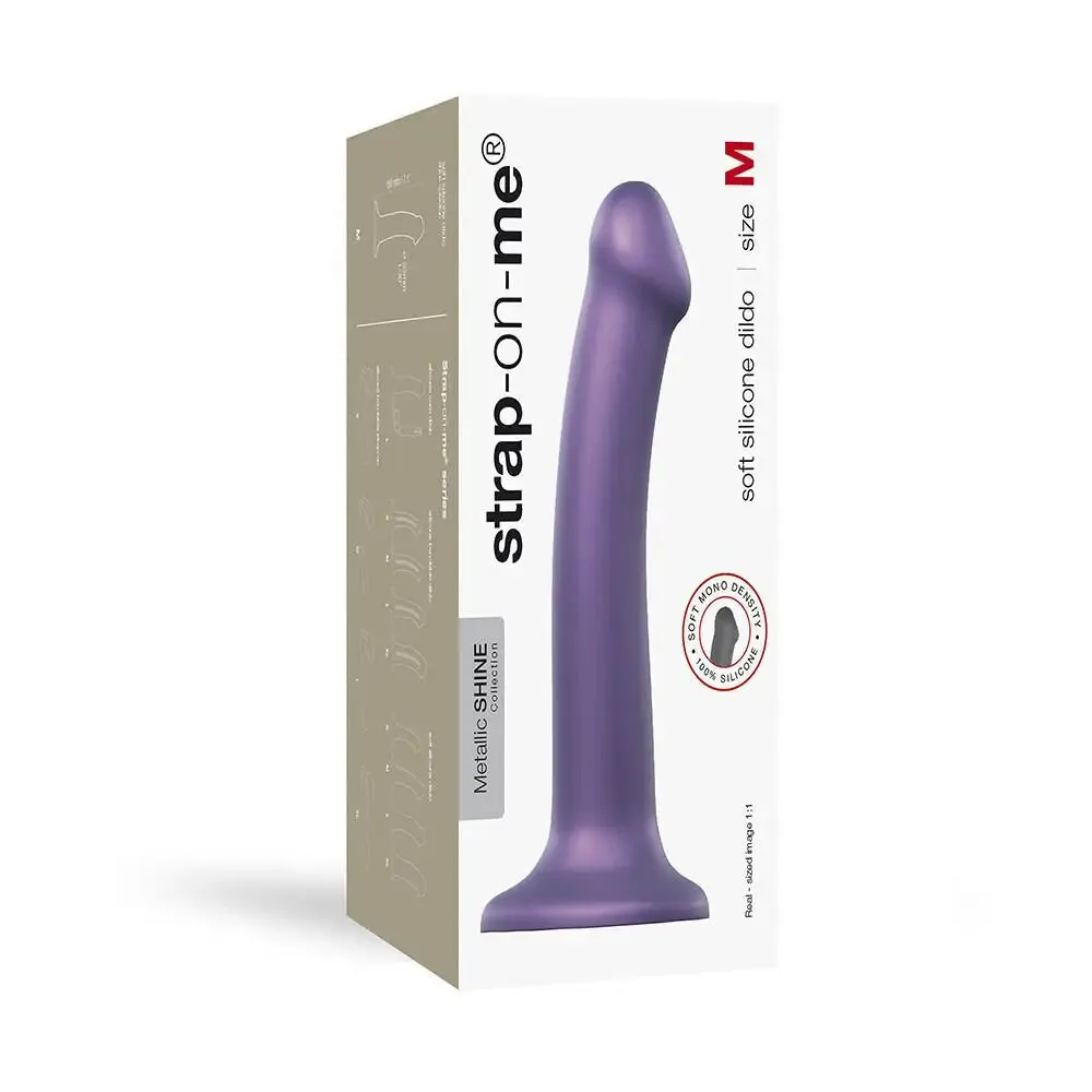 Strap on me Silicone Purple Medium Bendable Strap-on Dildo