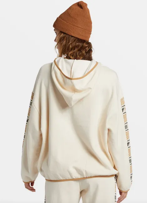 Surf Adventure Half-Zip Hoodie - White Cap