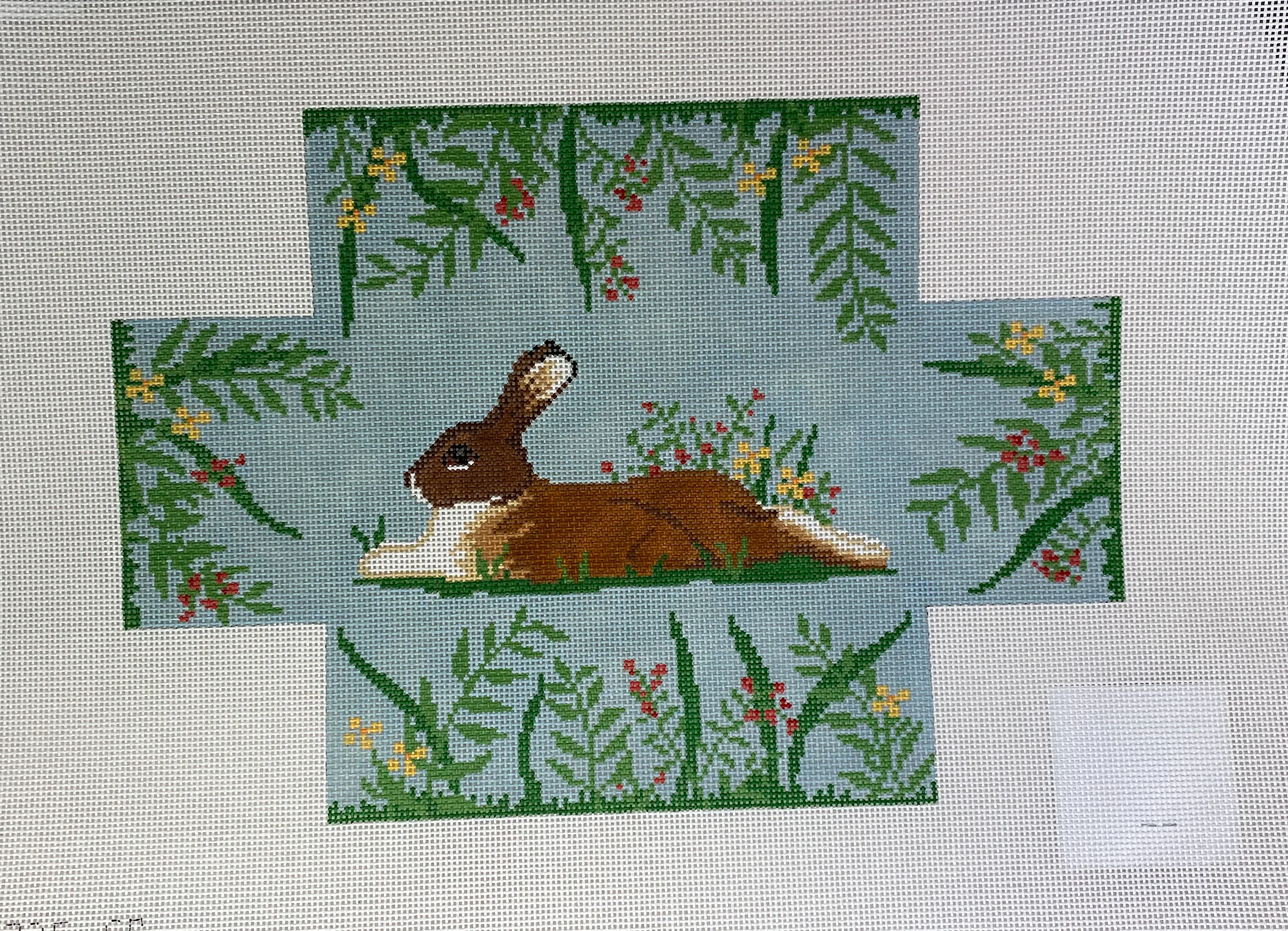 Susan Roberts Needlepoint 6325 Rabbit in Flowers