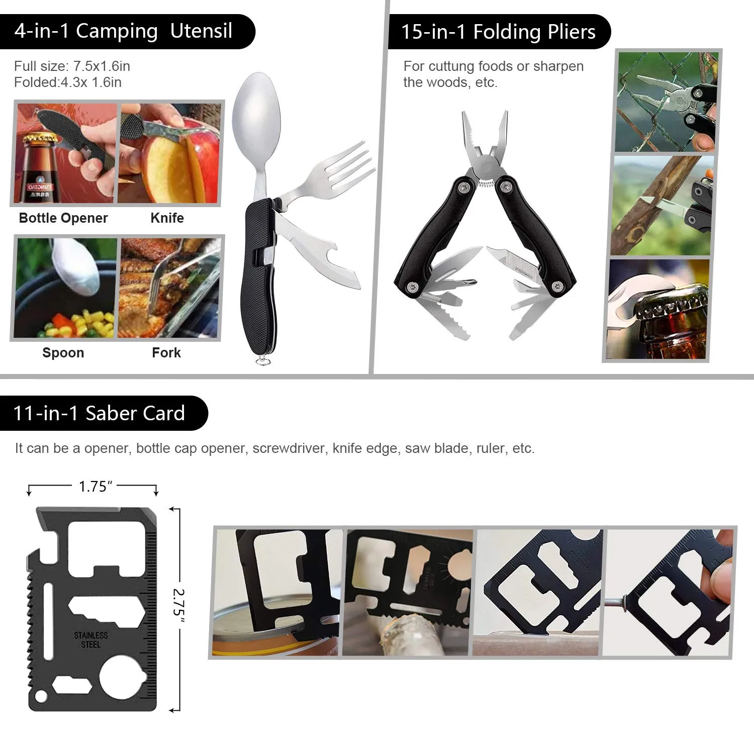 Taiker Emergency Survival Kit with 151 Pcs Survival First Aid outfit for Camping Earthquake or Adventures