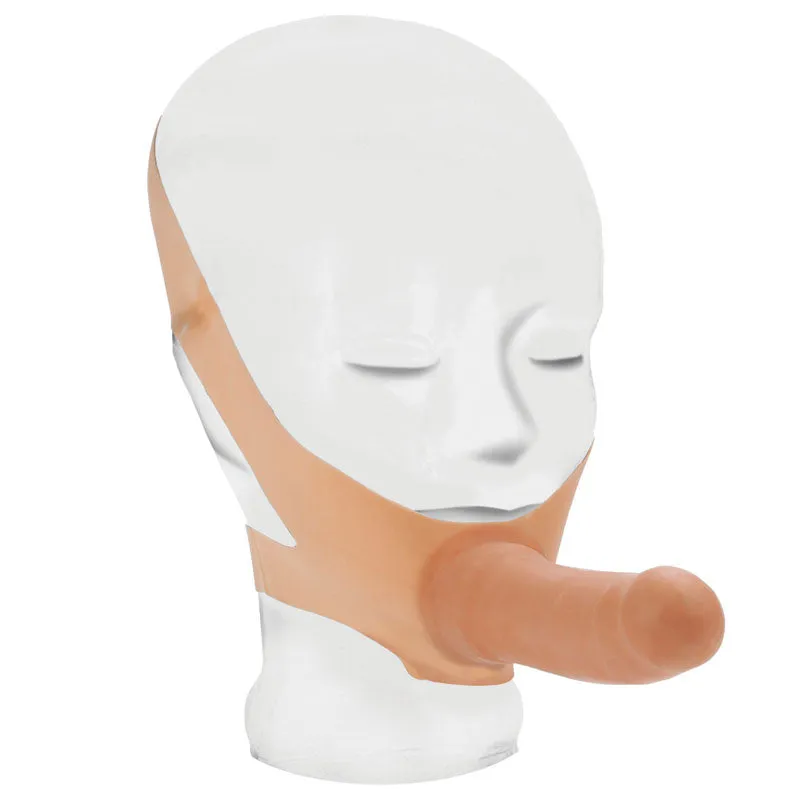 The Accommodator Face Strap On Dildo Flesh 5 Inch