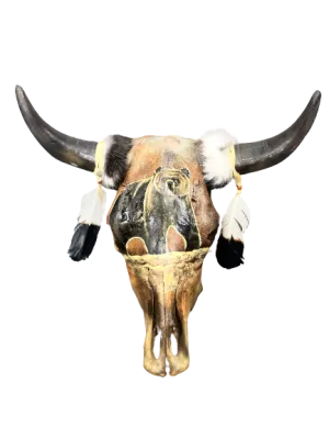 The GRIZZLY Cow Skull