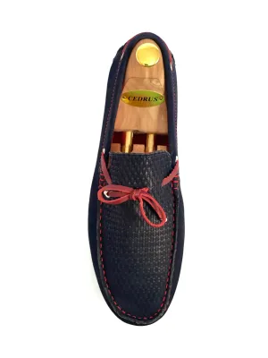 The Navy Moccasin