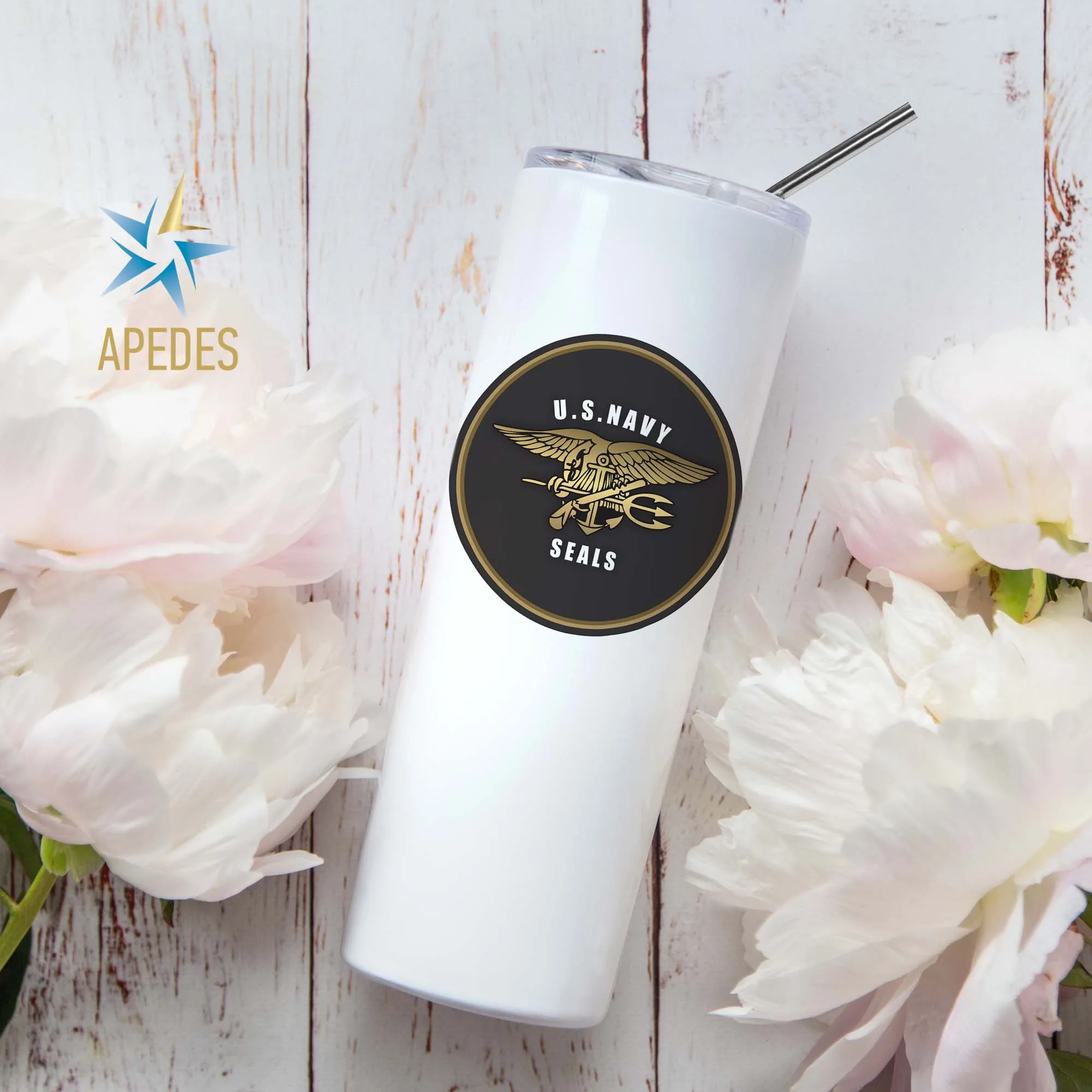 The US Navy Seals Stainless Steel Skinny Tumbler 20 OZ