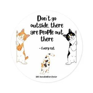 There are PEOPLE EVERYWHERE , Round Stickers, Indoor\Outdoor