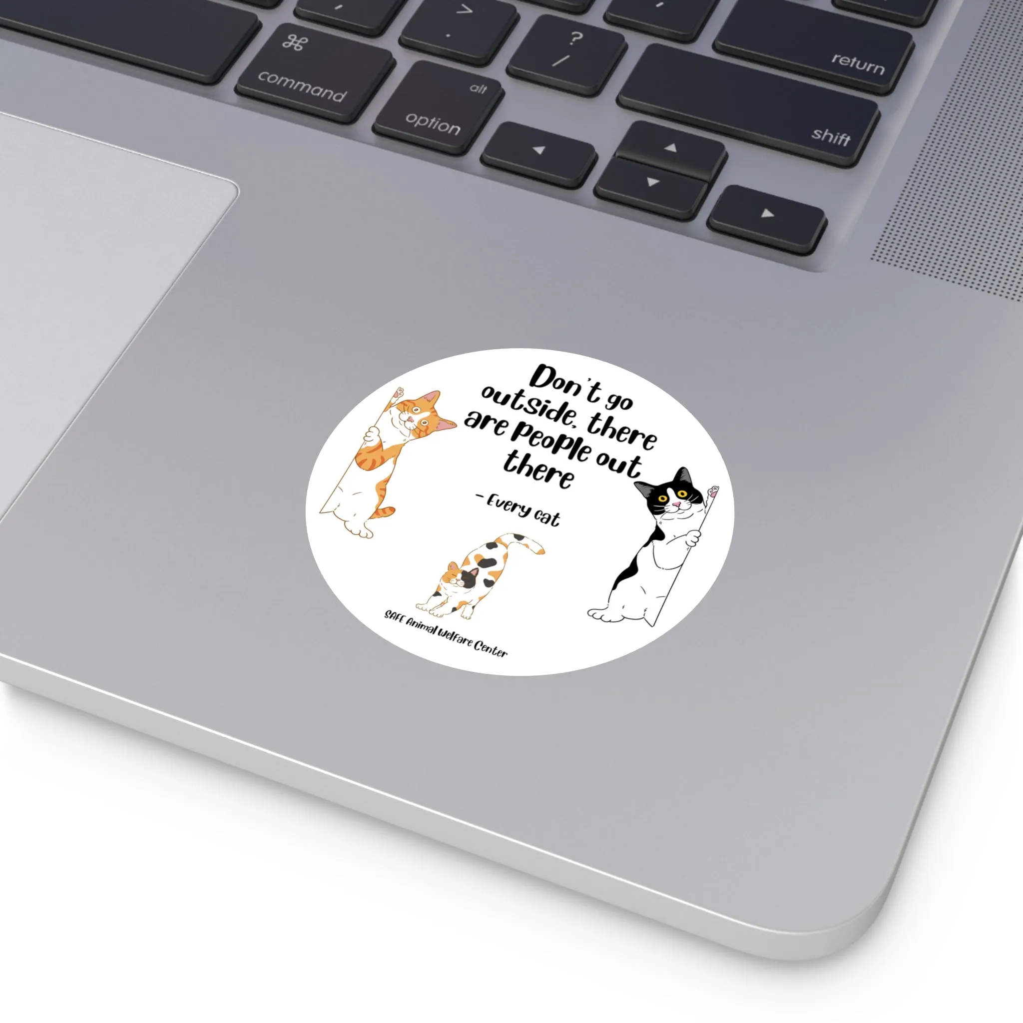 There are PEOPLE EVERYWHERE , Round Stickers, Indoor\Outdoor