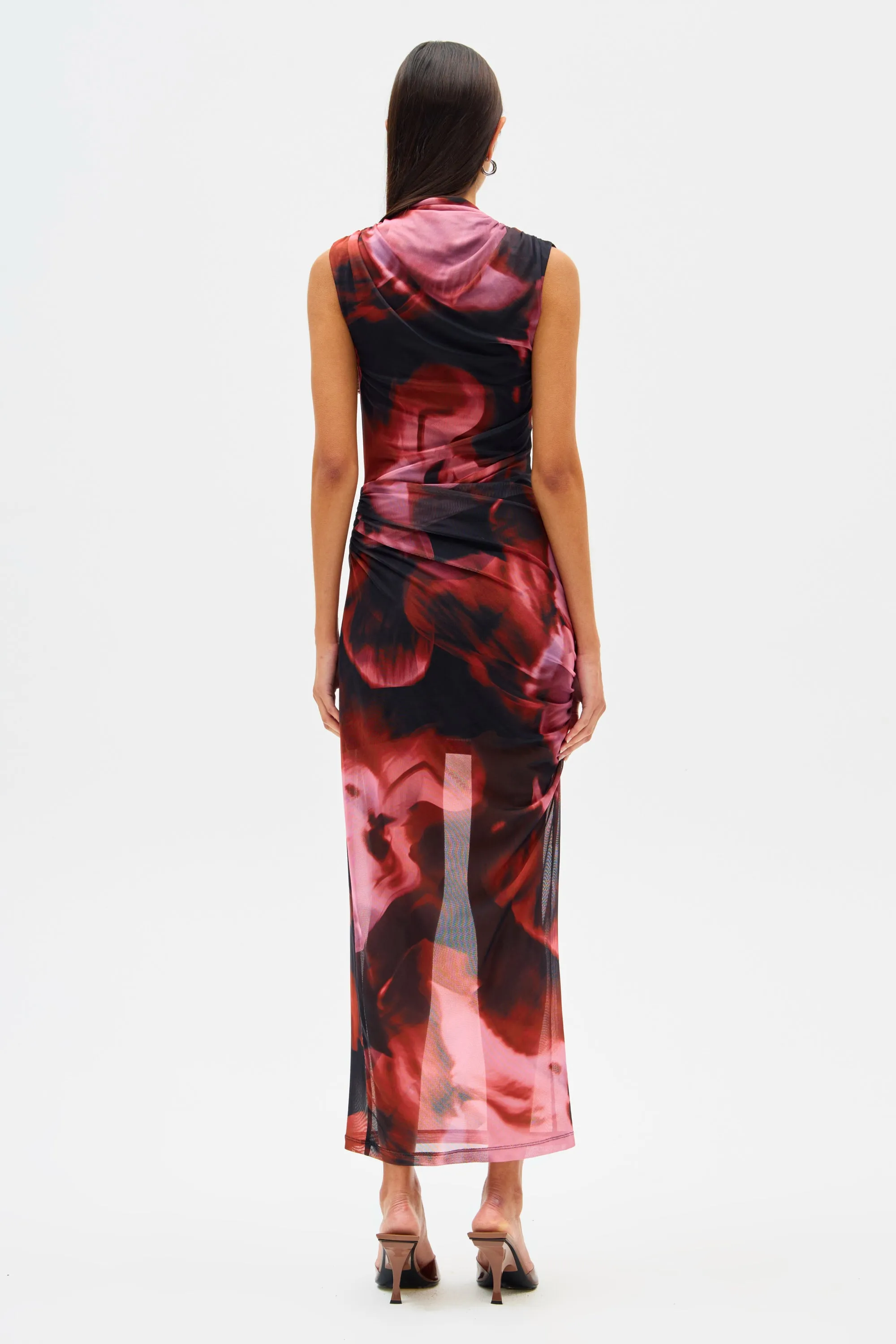 TILLIE MESH MIDI DRESS