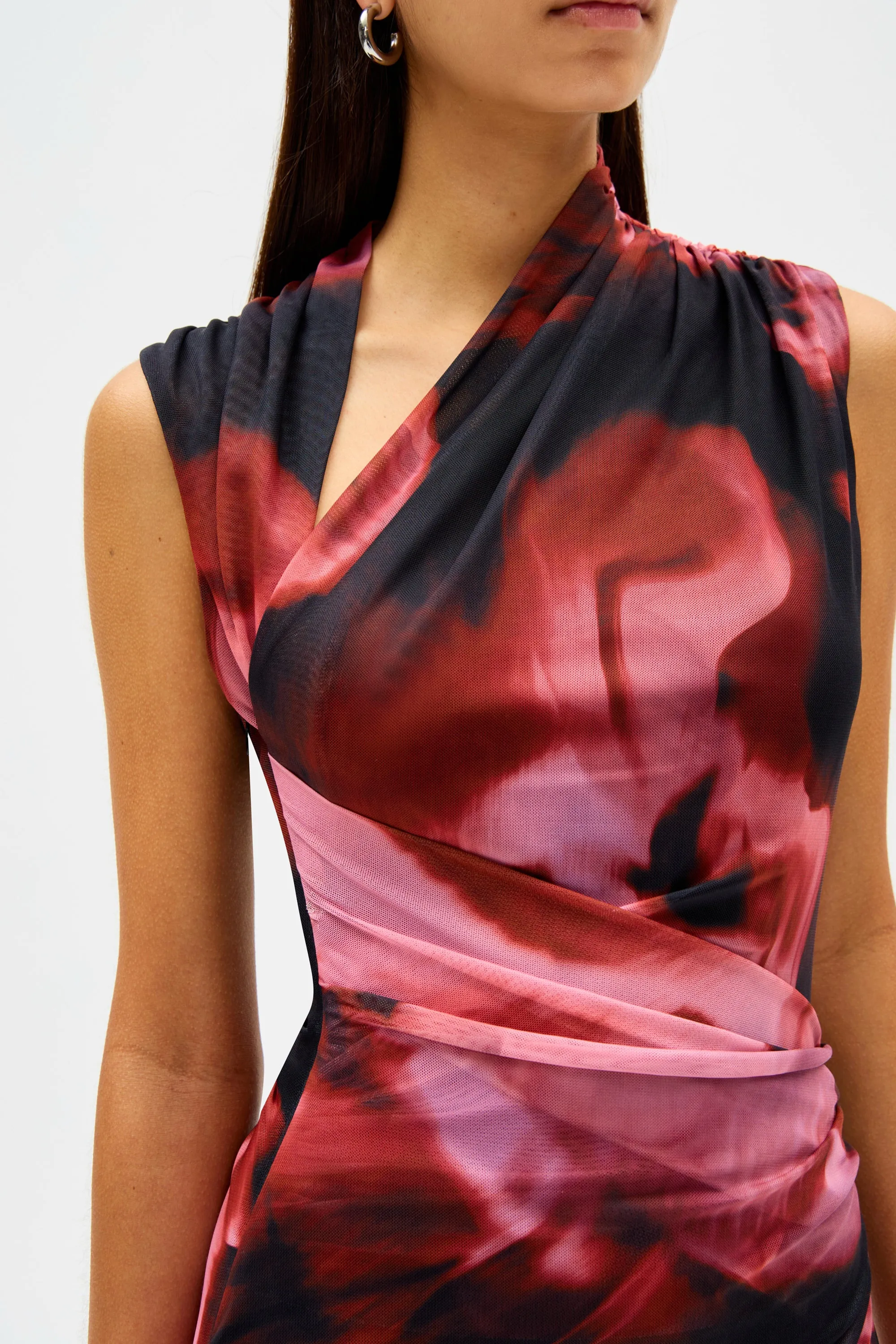 TILLIE MESH MIDI DRESS