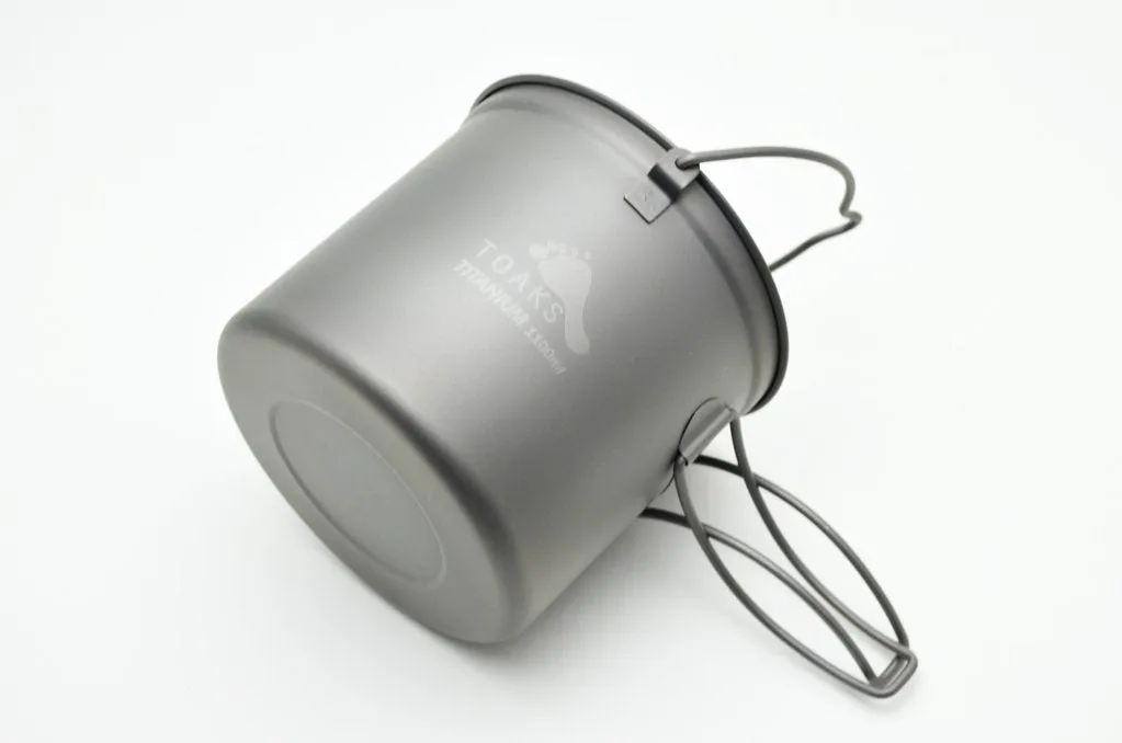 Titanium 1100ml Pot with Bail Handle
