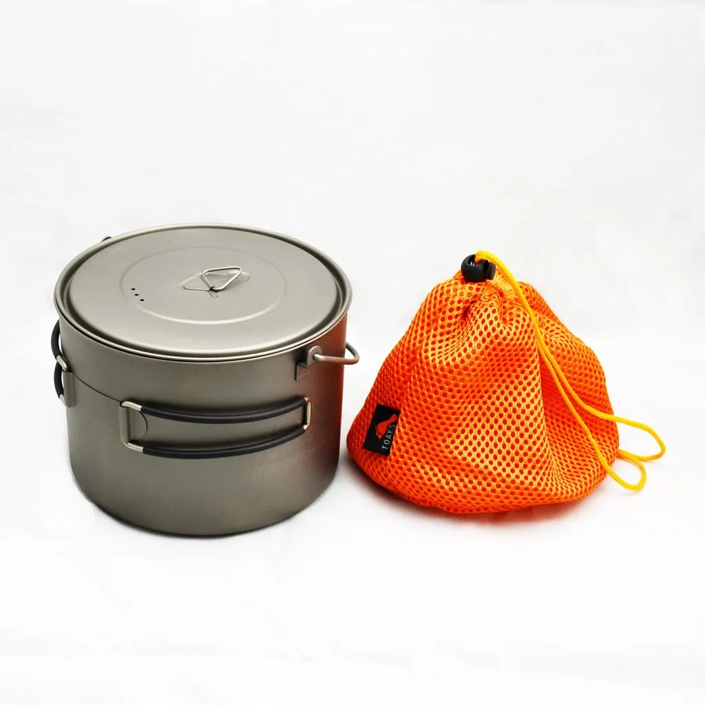 Titanium 1600ml Pot with Bail Handle