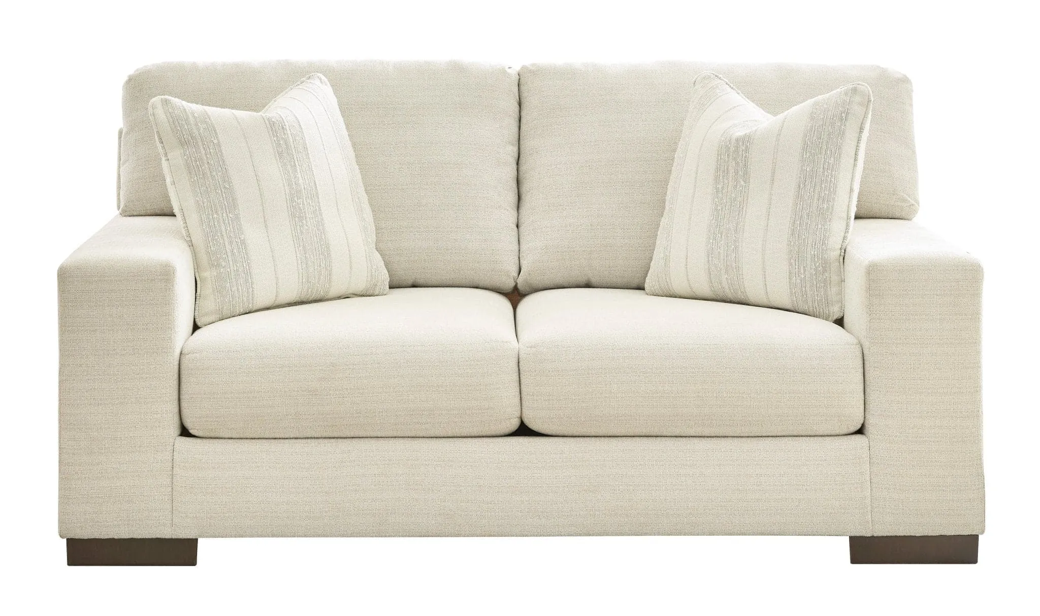 Transitional Loveseat in Light Beige