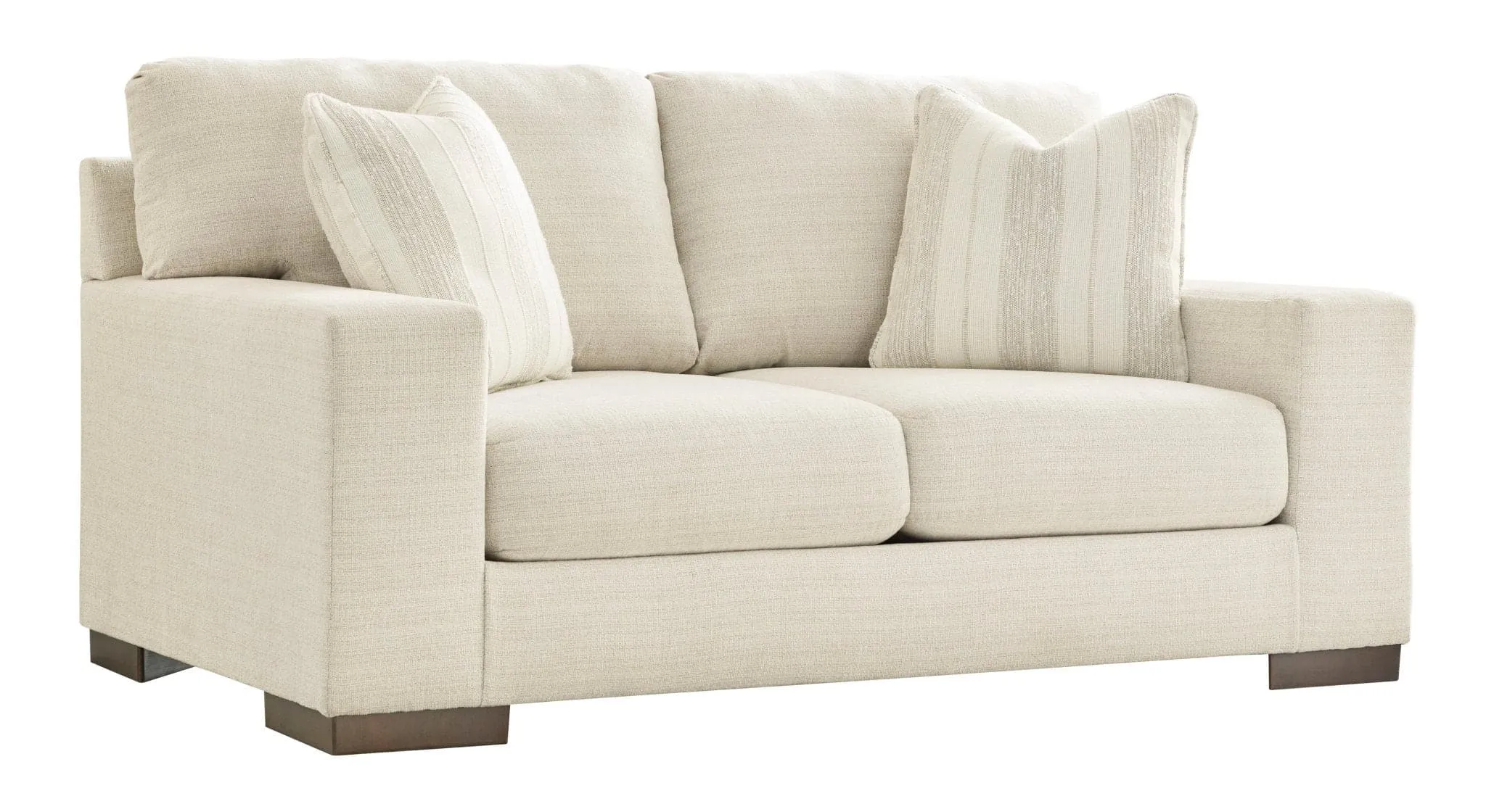 Transitional Loveseat in Light Beige
