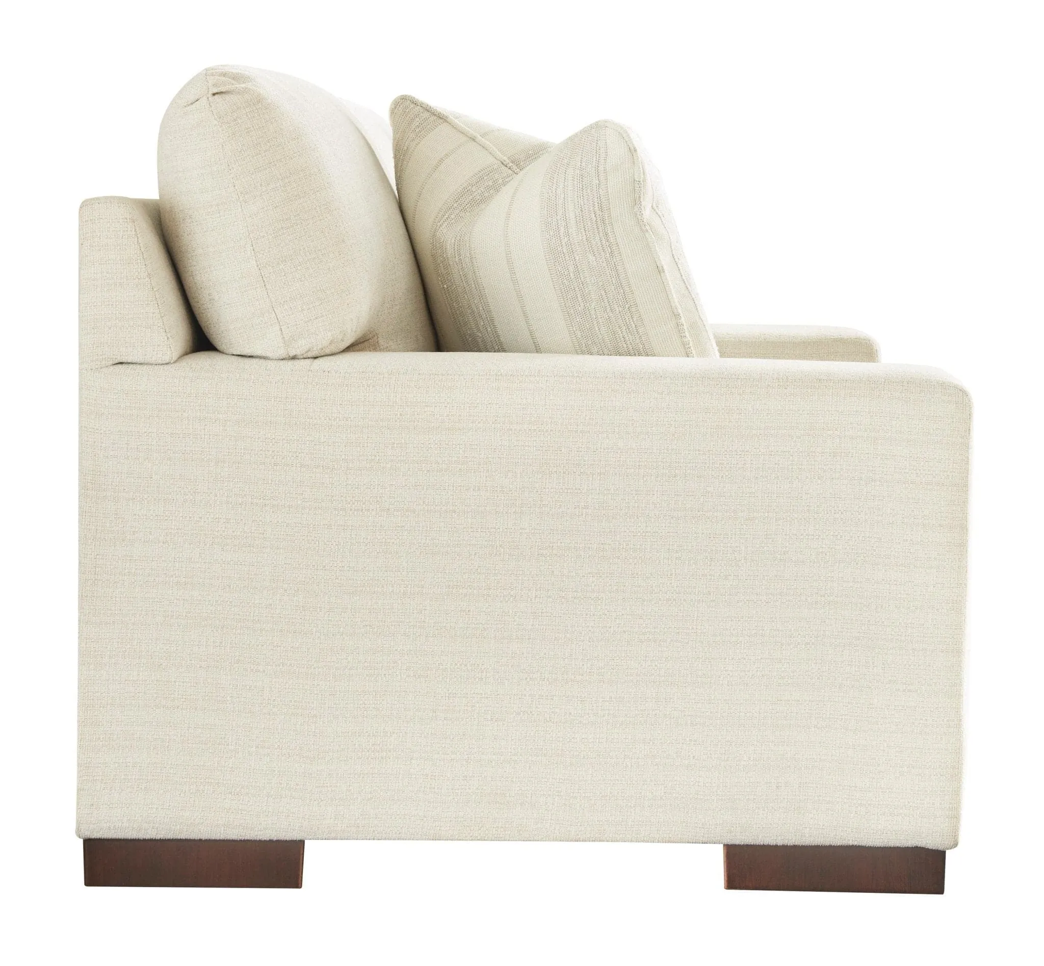 Transitional Loveseat in Light Beige