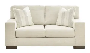 Transitional Loveseat in Light Beige