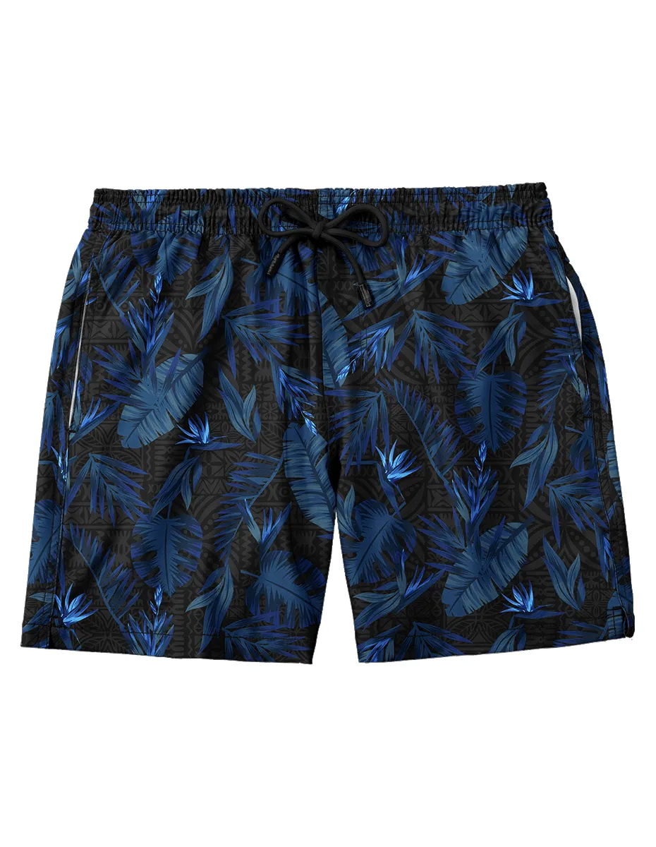Tribal Flower Swim Trunks