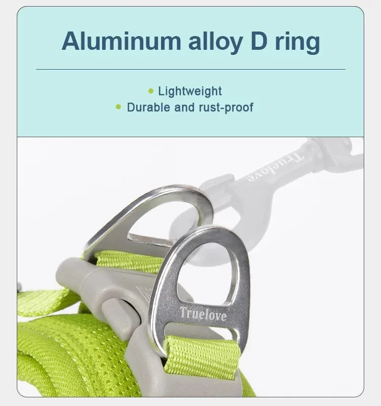 TrueLove TLH3013 Mesh Dog Harness- Moss Green
