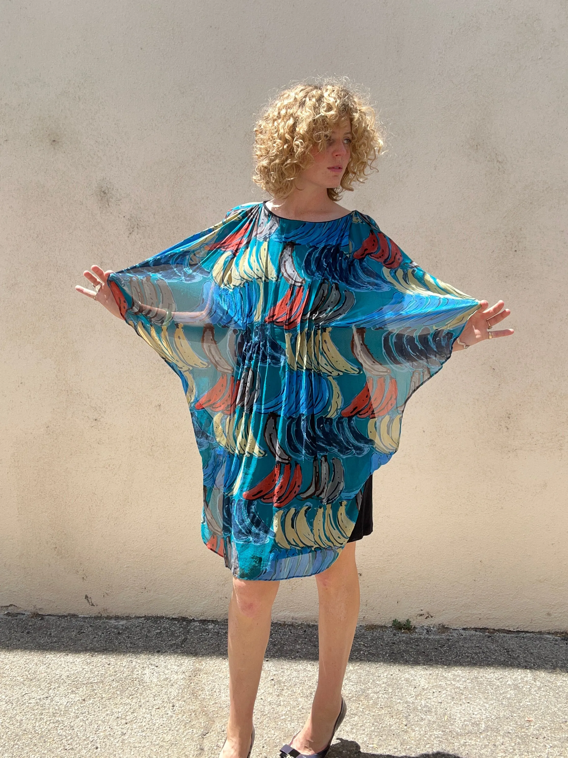 Tsumori Chisato Silk Bananas Dress