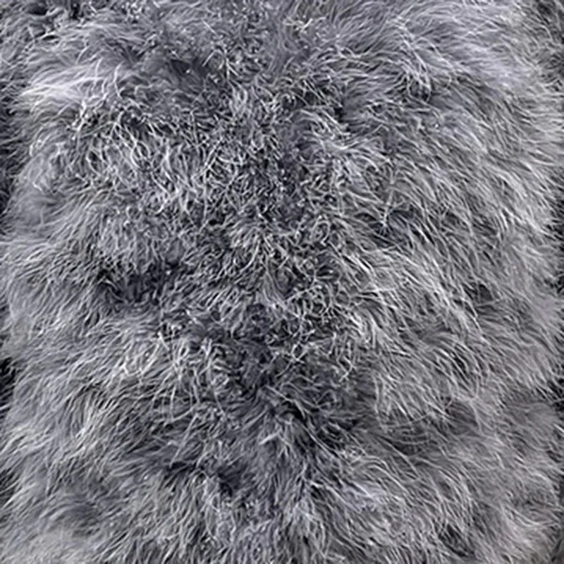Turkey Feather Long Coat