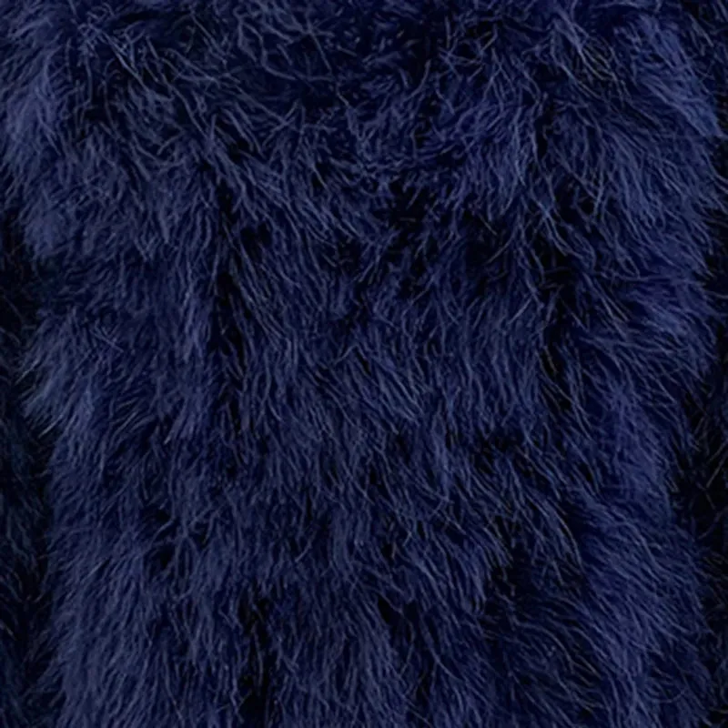 Turkey Feather Long Coat