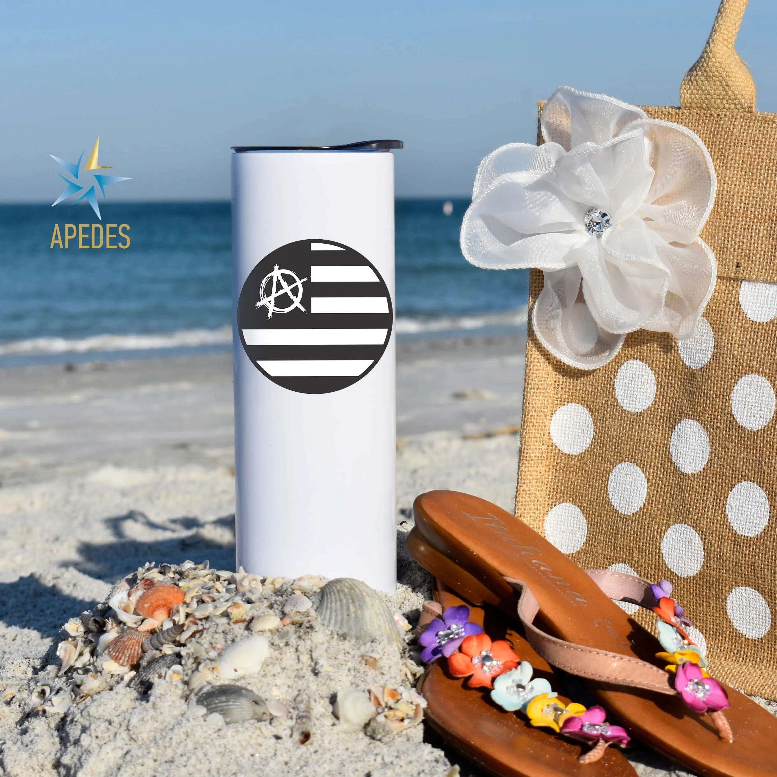 US Anarchy Stainless Steel Skinny Tumbler 20 OZ