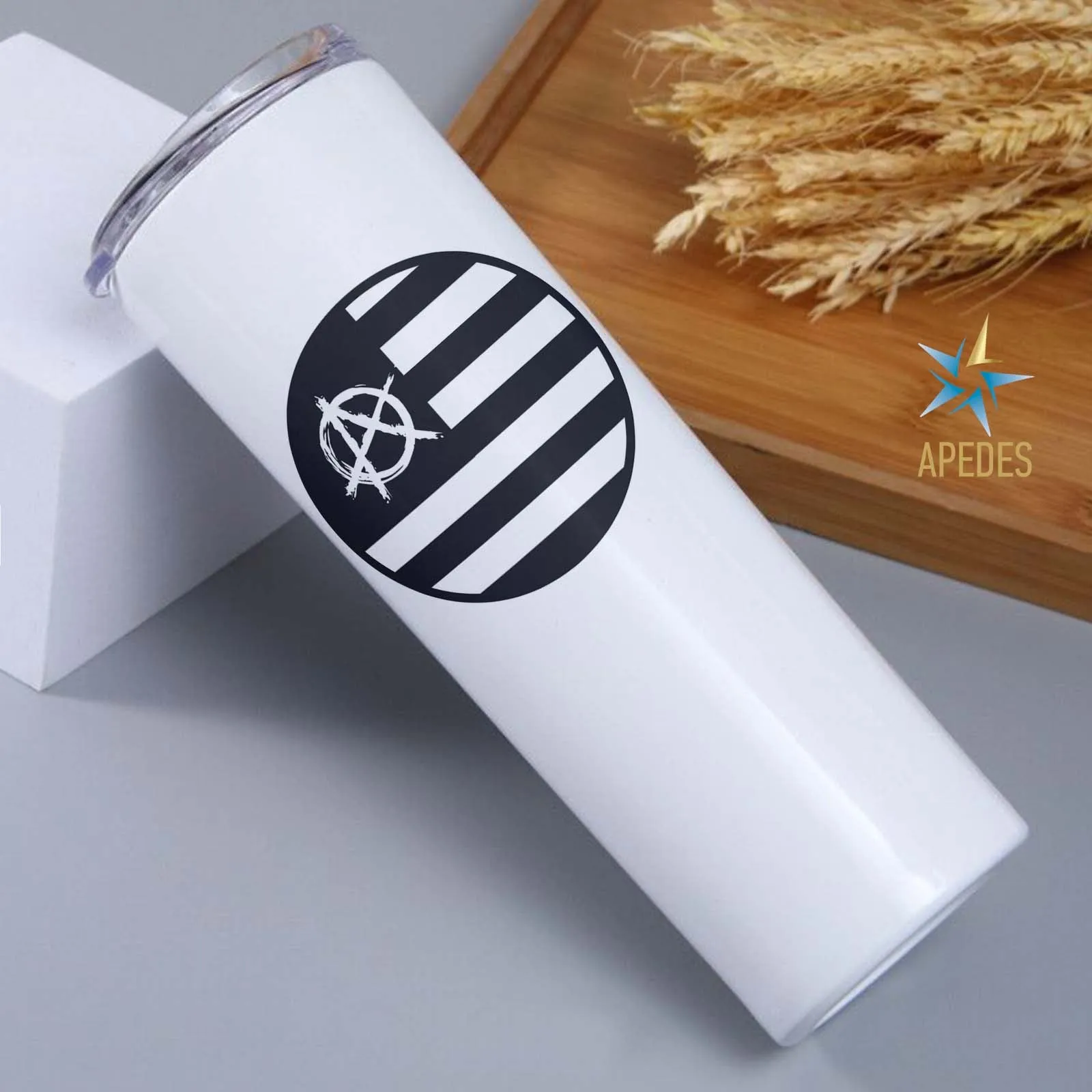 US Anarchy Stainless Steel Skinny Tumbler 20 OZ