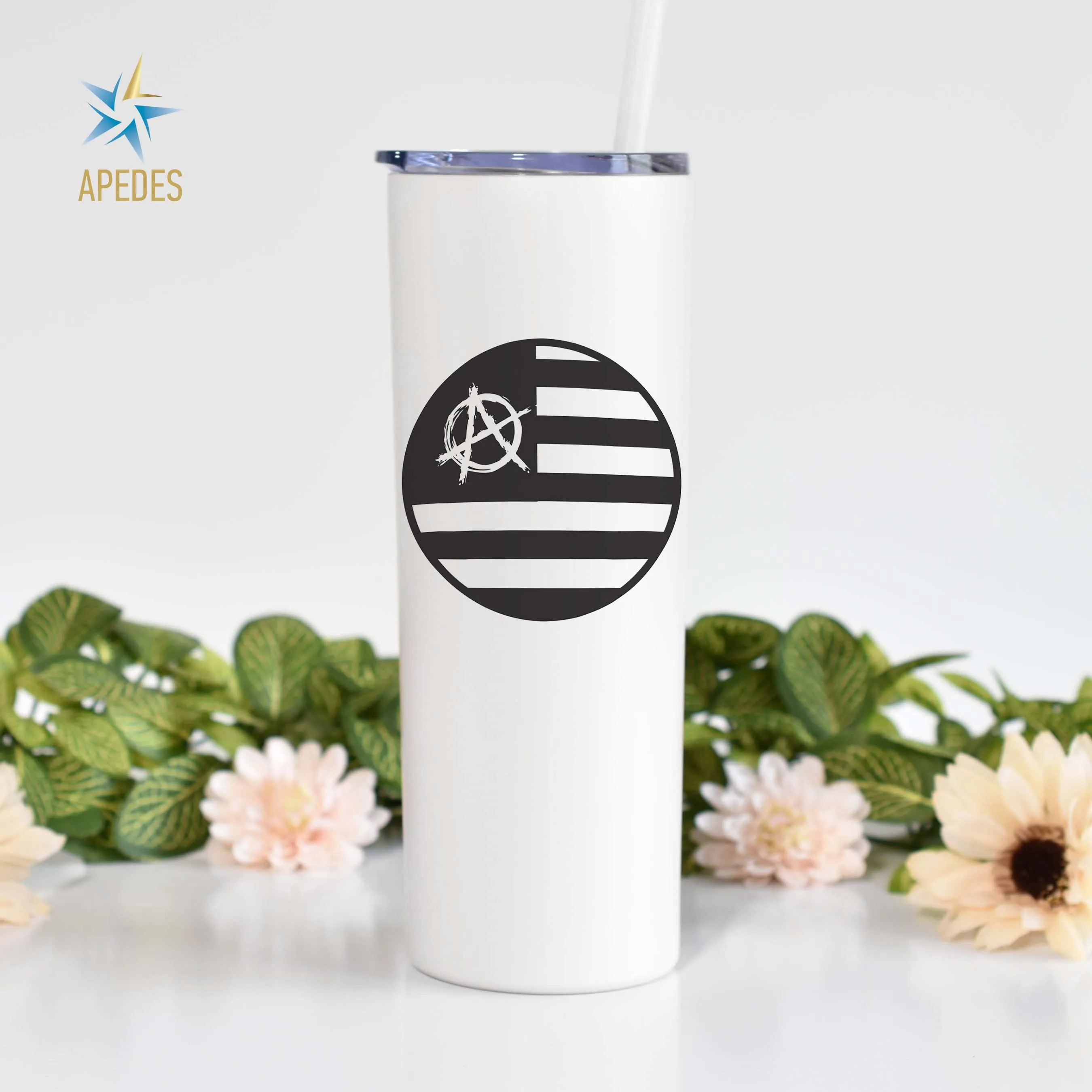 US Anarchy Stainless Steel Skinny Tumbler 20 OZ