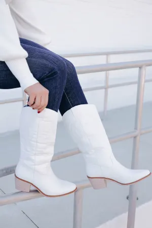 Veil Western Boot - White