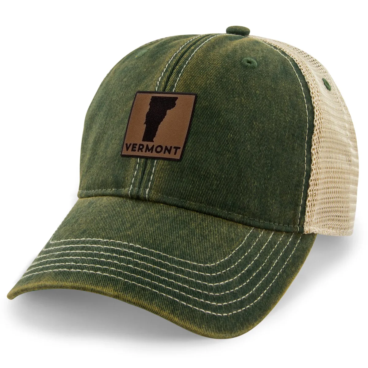 Vermont Leather Patch Dirty Water Trucker