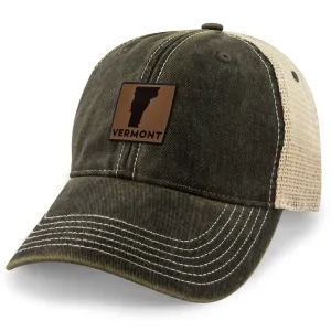 Vermont Leather Patch Dirty Water Trucker