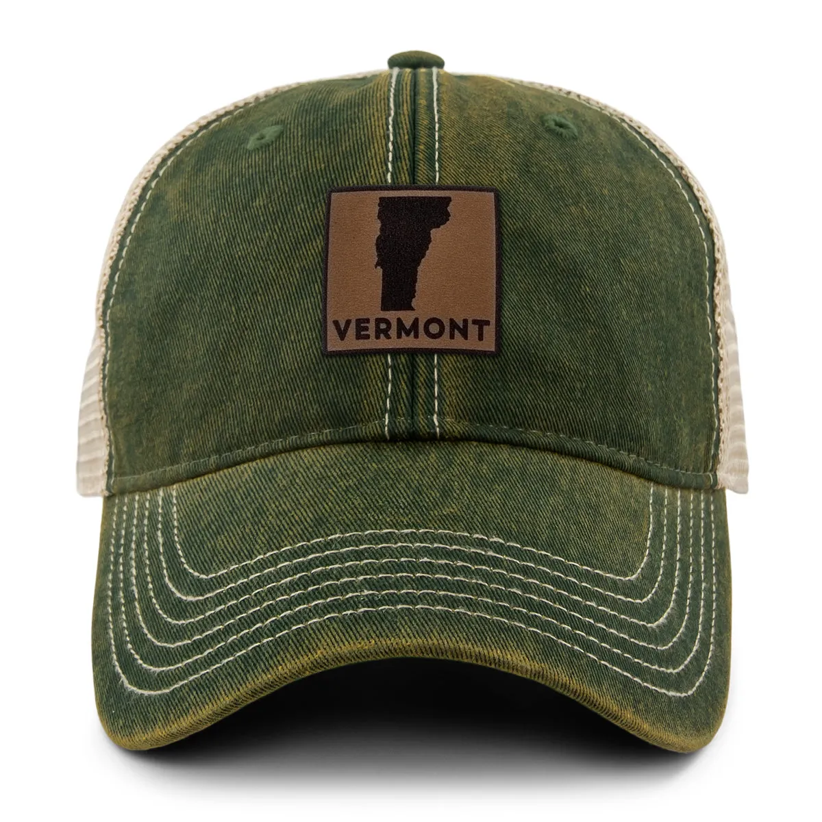 Vermont Leather Patch Dirty Water Trucker