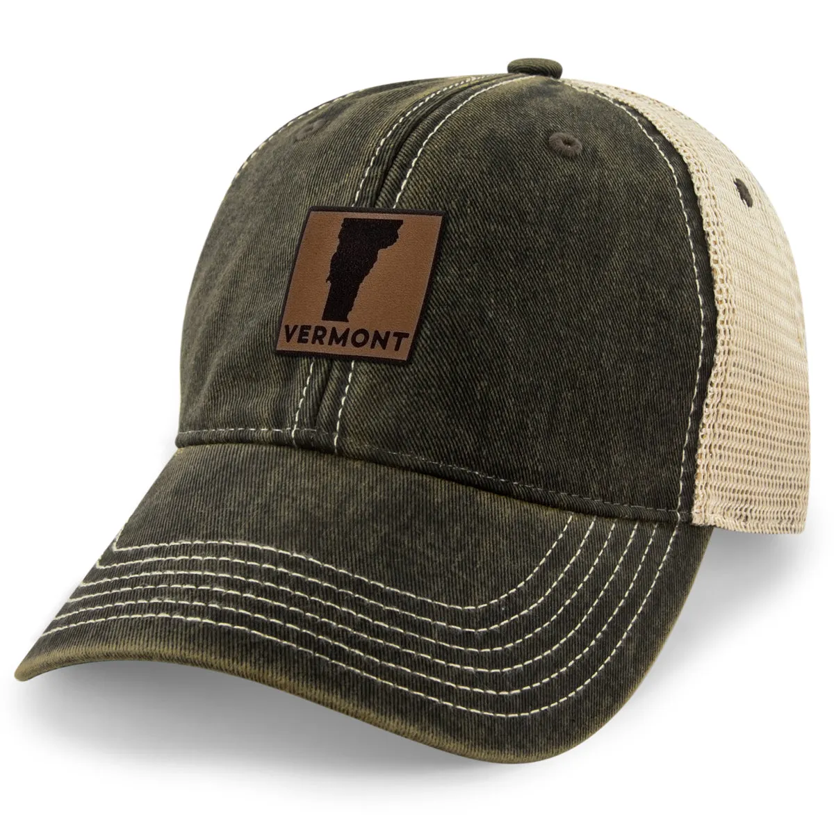 Vermont Leather Patch Dirty Water Trucker