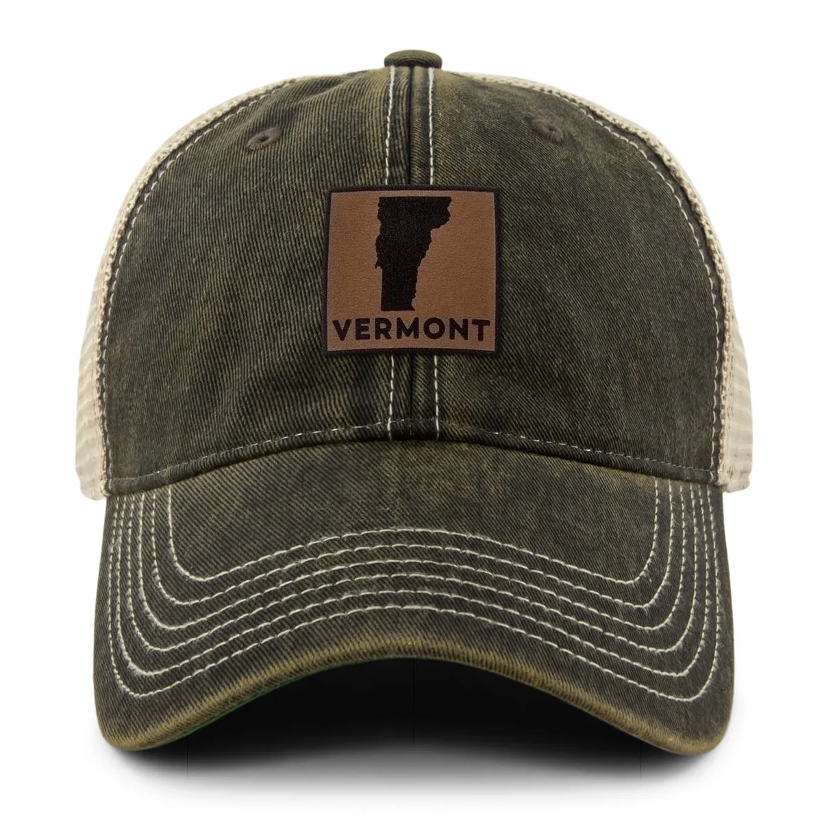 Vermont Leather Patch Dirty Water Trucker