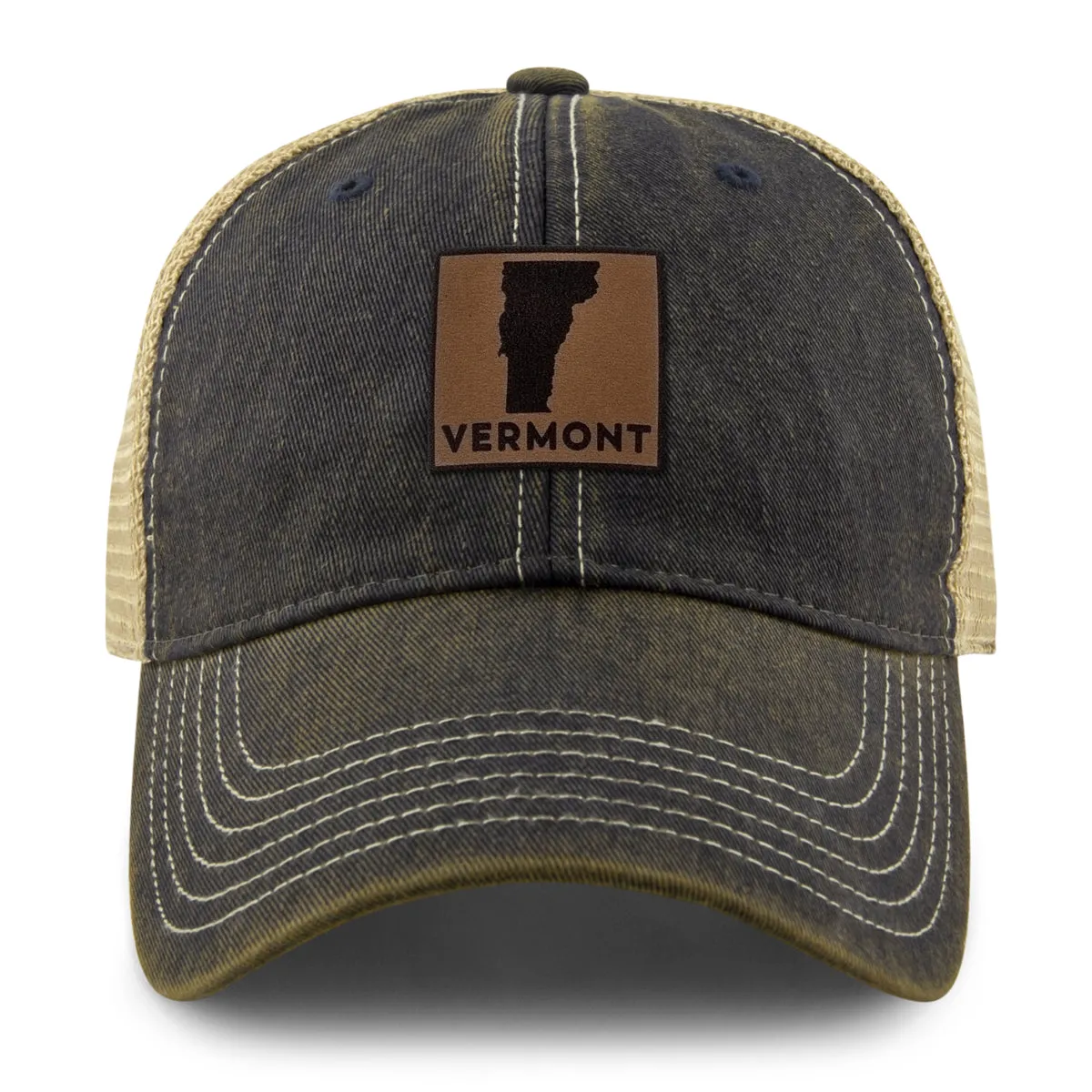 Vermont Leather Patch Dirty Water Trucker