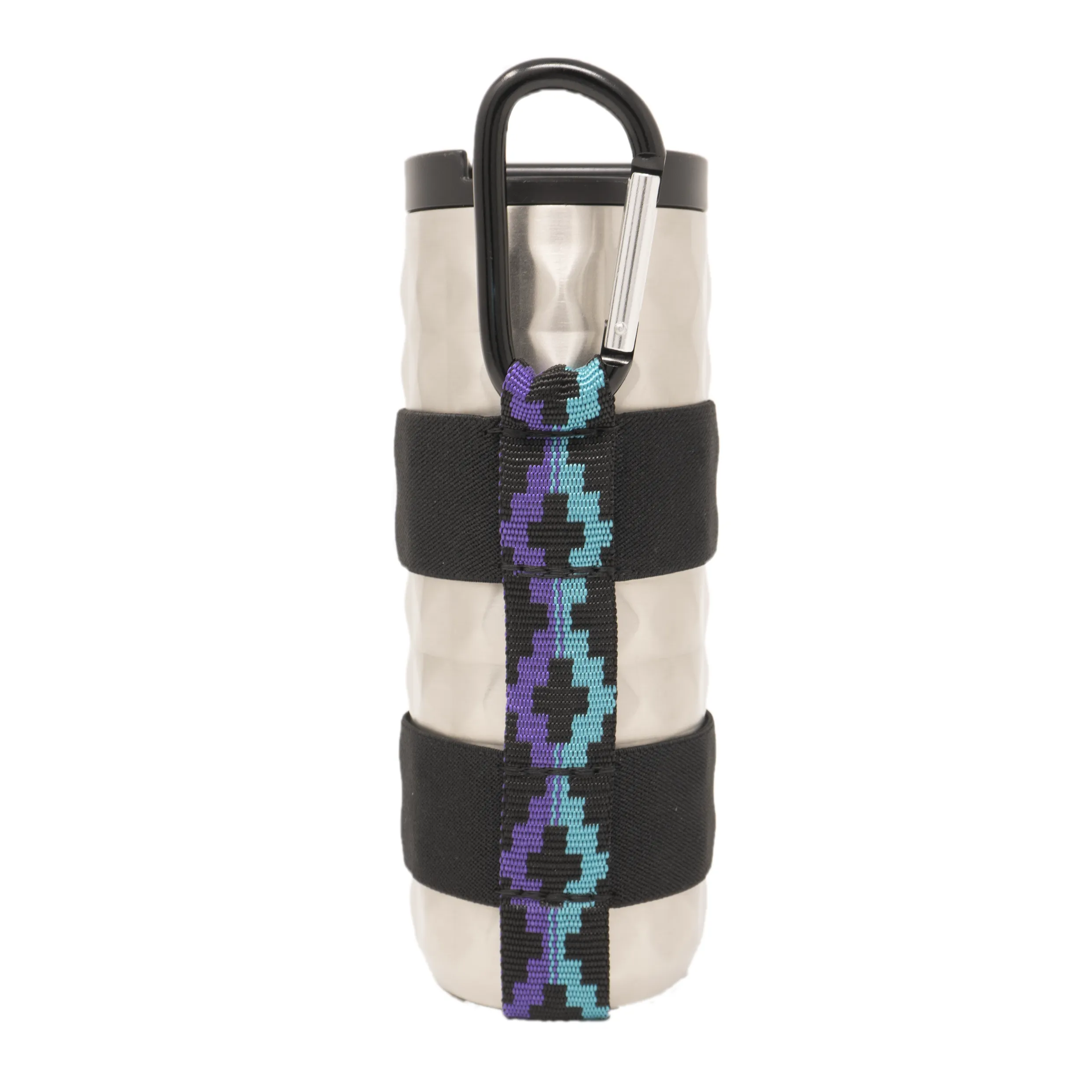 Water Bottle Strap - Clip On Style Blue Steps