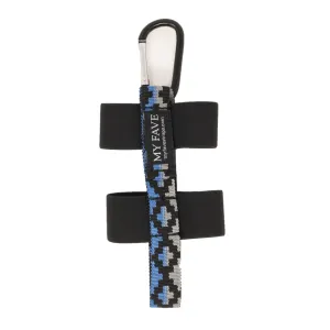 Water Bottle Strap - Clip On Style Blue Steps