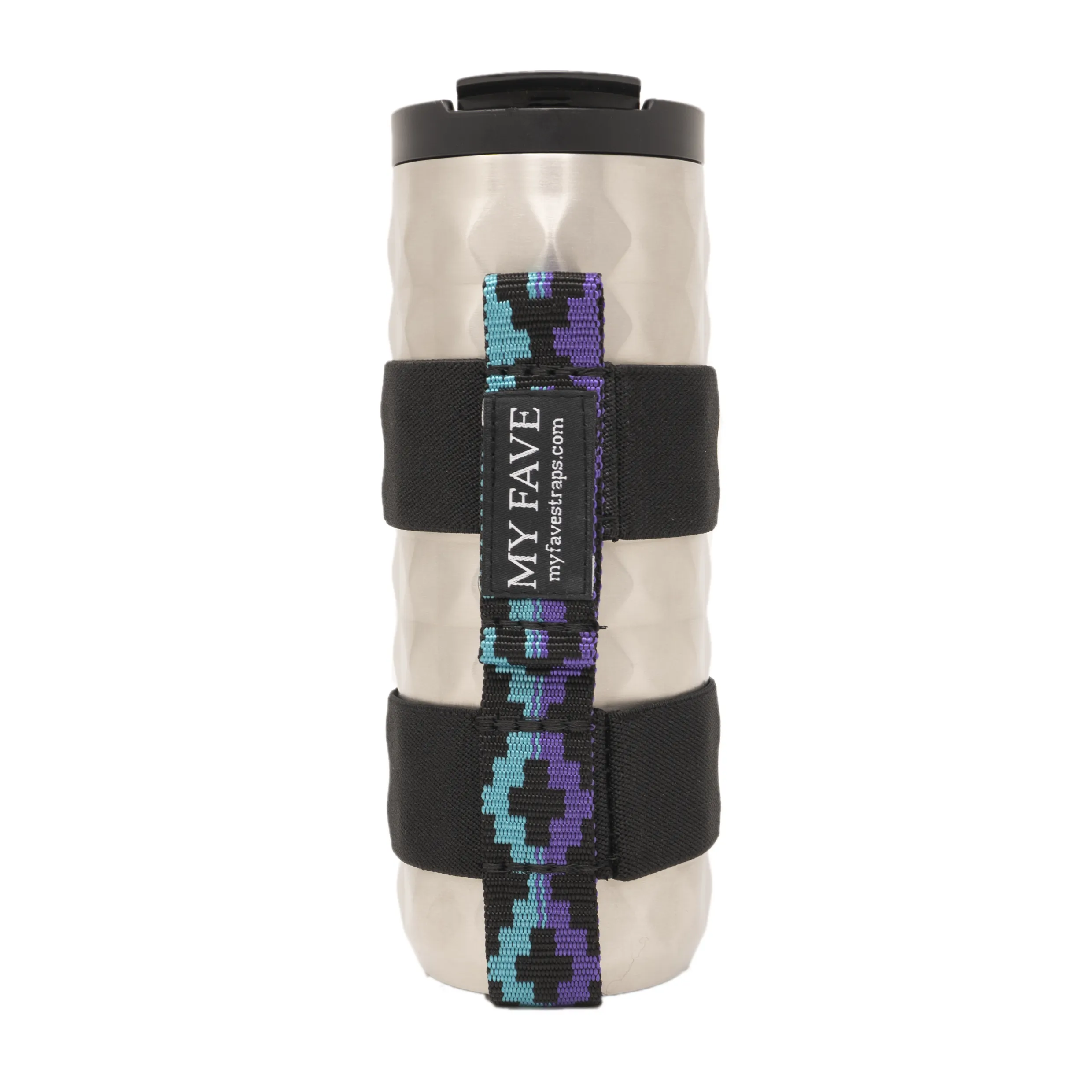 Water Bottle Strap - Clip On Style Blue Steps