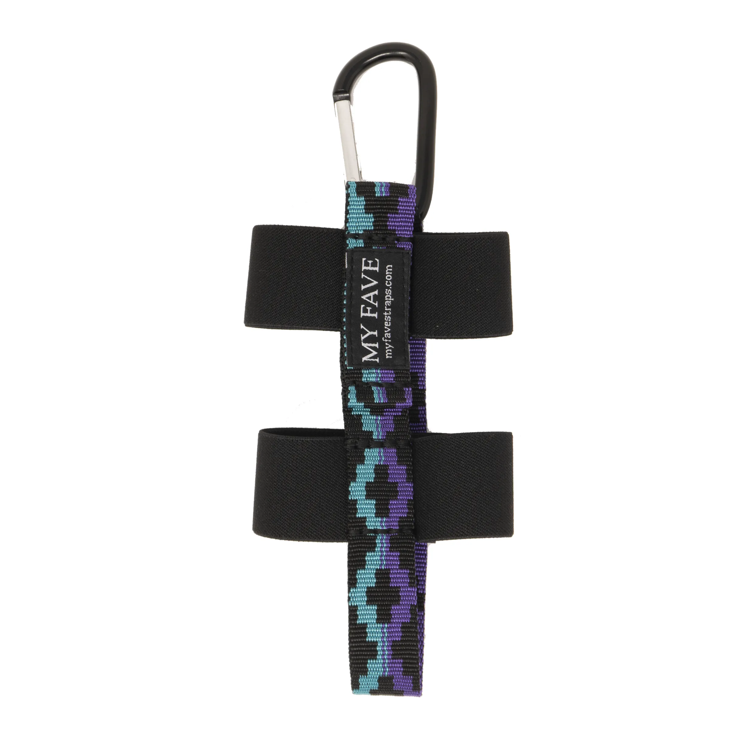 Water Bottle Strap - Clip On Style Blue Steps