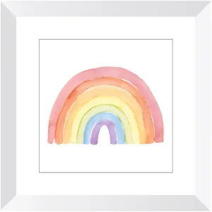 Watercolor Rainbow Framed Print